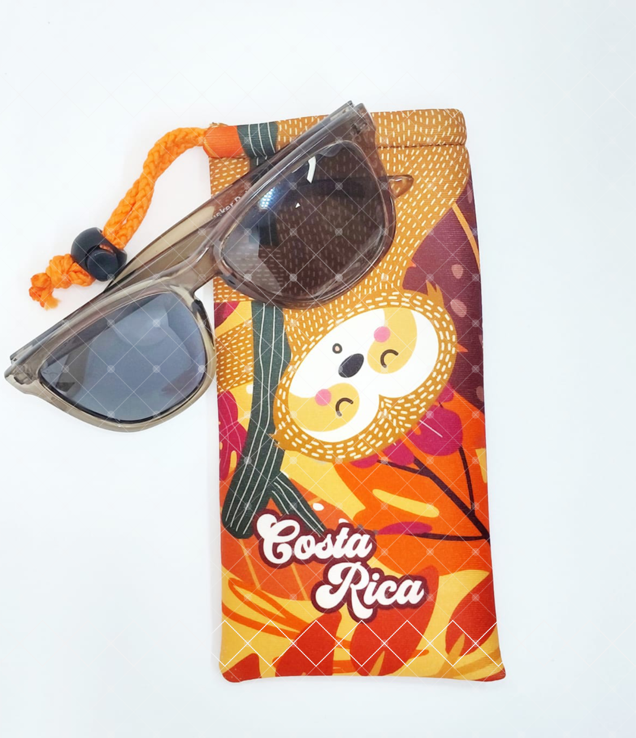 Bolsa para Lentes Perezoso Naranja – Colección Perezosos en la Ciudad - Imagen 2
